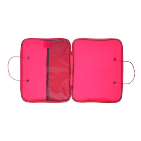 Folder with handles textile A4, 340 x 260 x 20 mm, "Office" 1Sh42 "Lux", inner pocket, pink-8