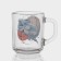 New Year's glass tea mug "Snakes", 200 ml, mix