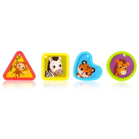 Developing toy "musical sorter", light, sound, mix-4