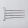 Holder for towels with 4 rotary panels, accoona a121-4, color chromium