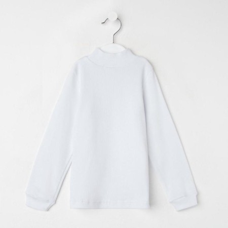 School turtleneck for children, white color, height 128-2