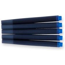 A set of cartridges for Parker Cartridge Quink Z11, 5 pieces, blue ink, washed off