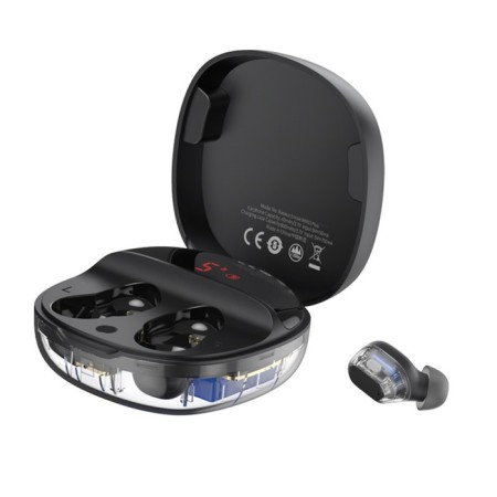 Wireless headphones Baseus WM01 Plus, TWS, vacuum, BT5.0, 40/800 mAh, microphone, black-2