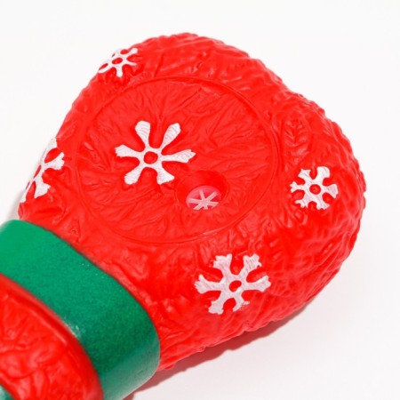 New Year. Brying toy for dogs "New Year's bone", vinyl, 18 x 5.6 x 4 cm-3