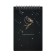 A5 sketchbook, 30 black sheets on the crest, “whale”, solid substrate, density 110 gr., Mix