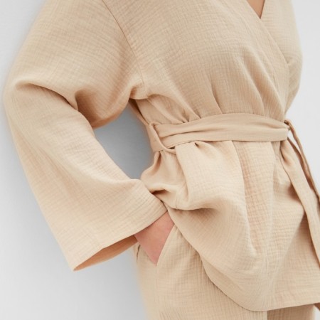 Female set (smell, trousers) KAFTAN BASIC Size 52-54, beige-3