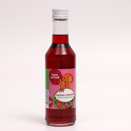 Syrup of cranberries with raspberries, vitaminized, 250 ml-2