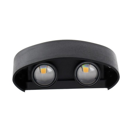 Front Facade "Semesfer", FSD-073, 4 W, 3000K, 2 rays, IP65, 220 V, plastic, black 100842-5