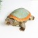 Souvenir Polystone "Turtle Ground" patterns on color carapace 10.5x10.5x5.5 cm