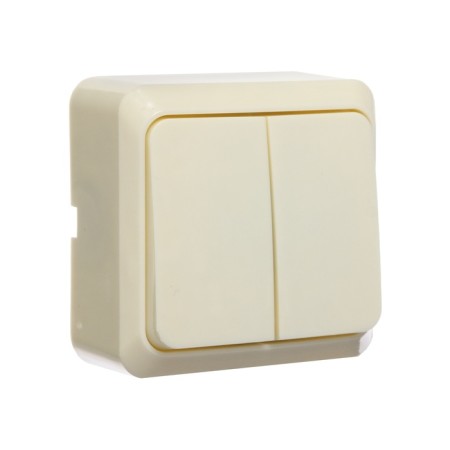 Luazon Lighting "League" switch, 10 A, 2 keys, invoices, beige-1