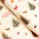 Packaging paper "Christmas trees", white craft, 1 sheet, 80 g/m2, 70 x 100 cm