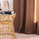 Set of curtains "Lamps", size 2x145x270 cm, brown color