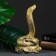 Figure "Cobra on money" gold, 26x16x10cm