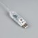 Smart garland "fringe" 3 × 0.4 m dew, ip20, silver thread, 144 LED, remote control, application, glow RGB, USB
