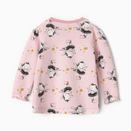 Longsliv children, pink/kitty color, height 68 cm-3