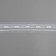 Curtain tape, organza, 3 cm, 3 ± 1 m, transparent/white color