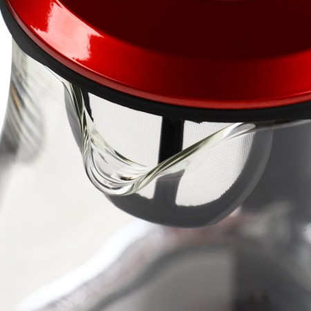 Electric kettle Energy E-204, 1.7 l, glass, 2200 watts, red-3