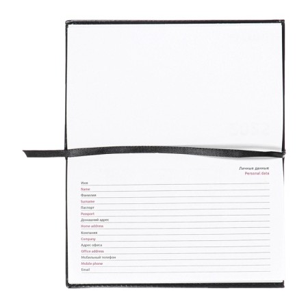 Purple dated pocket 2025, 155 x 95mm 64 sheets, Devente.Matrix, solid cover to leatherette with foam, embossing, block 70, black-4