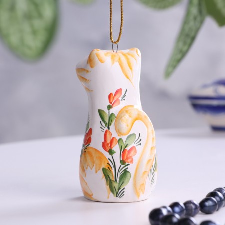 Сувенир "Котик", 8 см, майолика-3