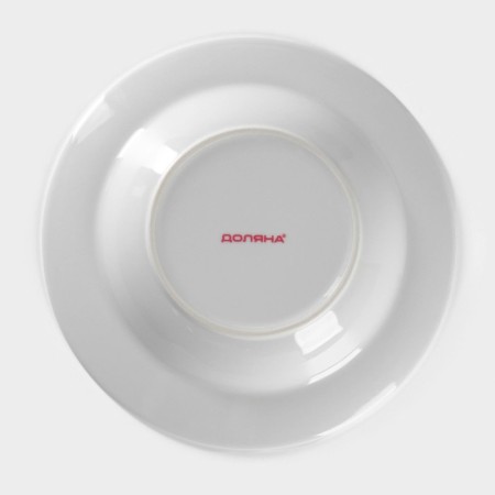 Plate ceramic deep fraction of “poppies”, 600 ml, d = 20.5 cm, white color-3