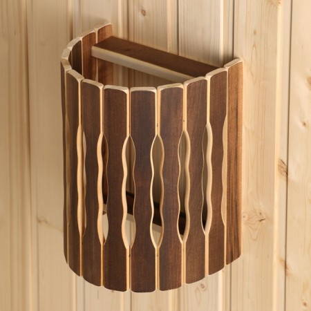 The lampshade is wooden, semicircular "Dobrynya" No. 2 29.5x23x16 cm-1