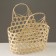 Wicker basket, 25x12x12/24 cm, bamboo