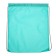 A bag for shoes 420 x 340 mm, "standard" SDS-2, (soft polyester, density 210 D), mint, silver lace