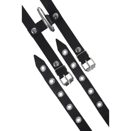 The shackles are single -layer of two Pecado BDSM straps, genuine leather, black-6