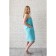 Pareo female, turquoise color, waffle sheet