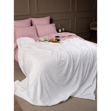 Texrepublic blanket, size 200x220 cm, white color-9