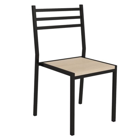 Chair "Alikante", 445 × 430 × 780 mm, chipboard, black color / oak sonom