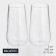Glasses Magistro "Nolan", 500 ml, 8 × 15 cm, set 2 pcs, glass, transparent