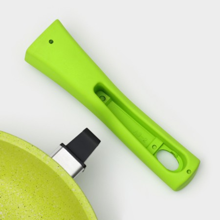Trendy Style pan, d = 24 cm, removable handle, anti -stick coating, green color-5
