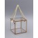 PET box with handles, gold, 12 x 12 x 12 cm