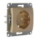 Glossa socket Sche GSL000443, 16 A, single, hidden, with salary, color titanium