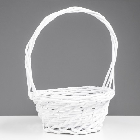 A set of baskets 3 pcs, willow, white-2