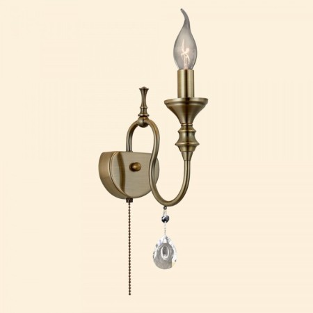 Sconces Citilux "Riga" CL437313, 10x39 cm, 1x60W, E14, brown color-2
