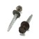 Roofing screws 4.8x50 mm, RAL8017 Brown color, 150 pcs.