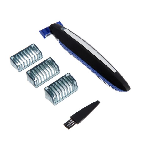 Luazon Ltri-05 hair trimmer, for mustaches/beards, 3 nozzles, from USB, blue-1