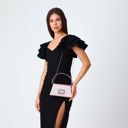 Female bag on a magnet, pink color-5