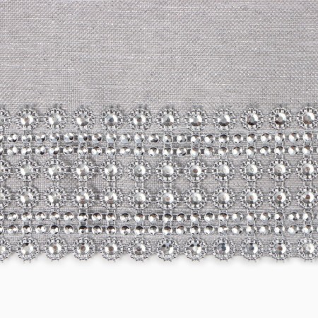 Gnital tablecloth with rhinestones, 85 x 85 ± 5 cm, gray color, p/e color-5