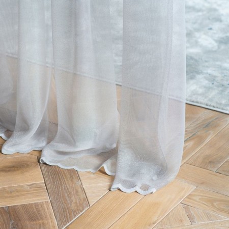 Tulle "Estel", size 300x265 cm, color gray color-2