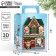 Gift box New Year's Folding with 3D effect "New Year's house", 18 x 15 x 7.5 cm, New Year