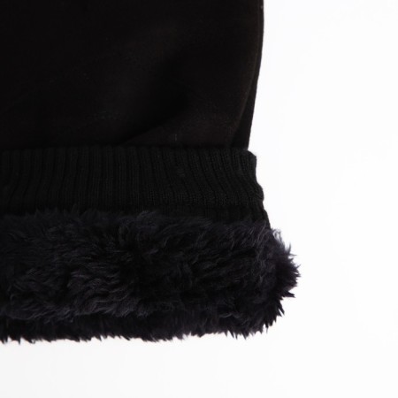 Gloves male, dimensionless, with insulation, black color-2