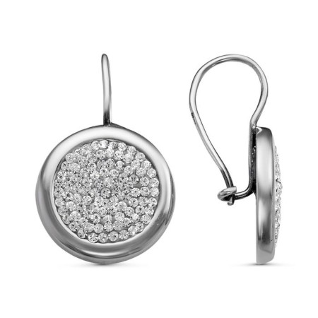 Meteorite earrings, echoing with oxidation, white color