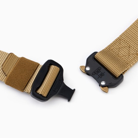 Tactical belt, 130 cm, width 3.7 cm, khaki-2