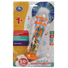 Музыкальная игрушка «Весёлый микрофон с дискошаром», 30 песен, мелодий, звуков