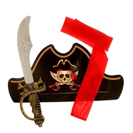 Polundra carnival costume, vest, hat, belt, sword-10