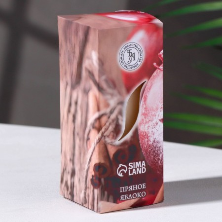Aromatic candle "spicy apple", 4 × 6 cm, in a box-3