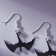 Earrings "Daimon" 3 x 1.5 cm